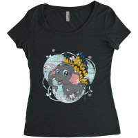 Magical Butterfly Africa Safari Animal Fantasy Ele Women's Triblend Scoop T-shirt | Artistshot