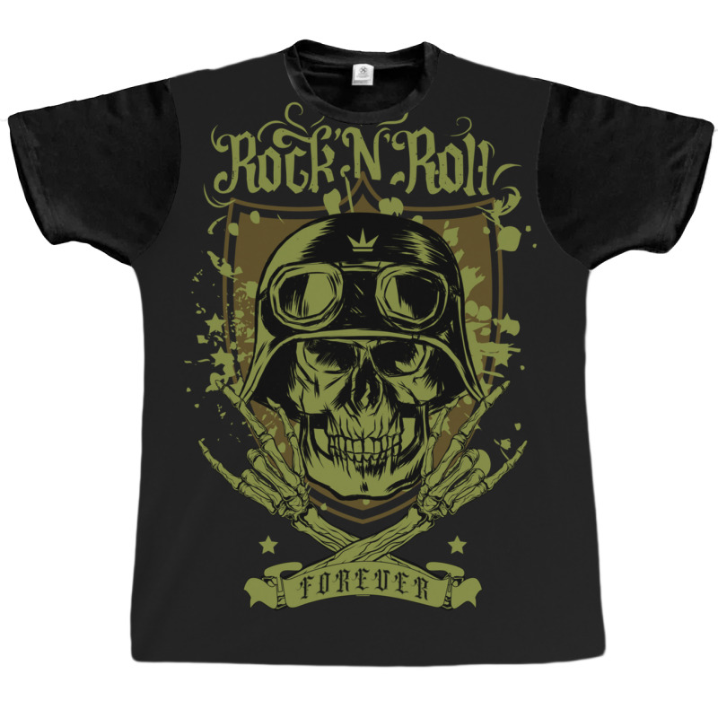 Rock 'n' Roll Graphic T-shirt | Artistshot