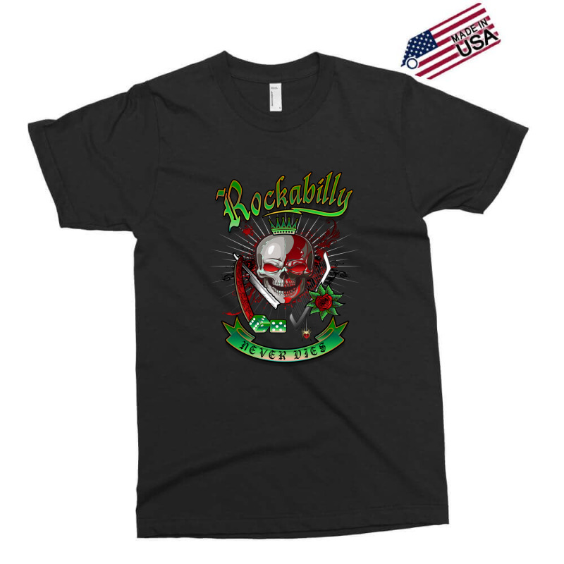 Rockabilly Skull Exclusive T-shirt | Artistshot