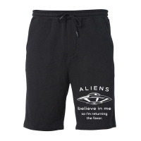 Alien  Believe Fleece Short | Artistshot