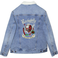 Rockabilly Skull 1 Unisex Sherpa-lined Denim Jacket | Artistshot