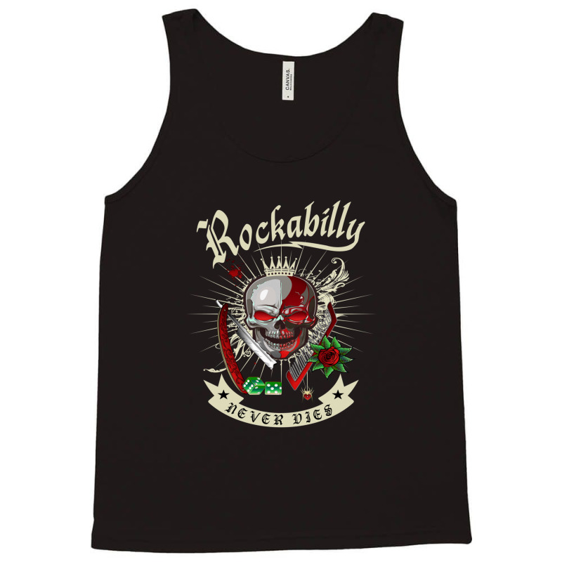 Rockabilly Skull 1 Tank Top | Artistshot