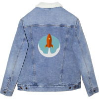 Rocket Unisex Sherpa-lined Denim Jacket | Artistshot