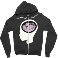 Education Concept Brain Illustration Ea Zipper Hoodie | Artistshot