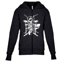 Ant Drummer Youth Zipper Hoodie | Artistshot