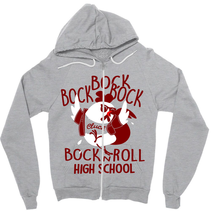 Bock N' Roll High School Zipper Hoodie | Artistshot