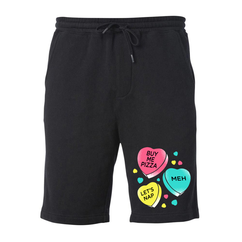 Candy Hearts Fleece Short | Artistshot