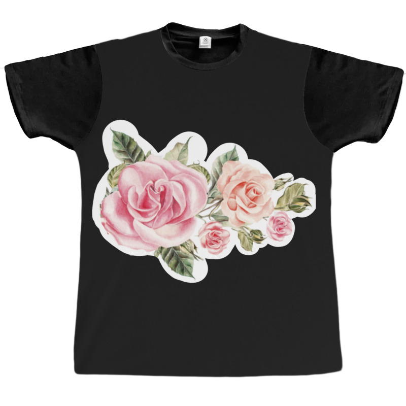 Roses Art Pattern Graphic T-shirt | Artistshot