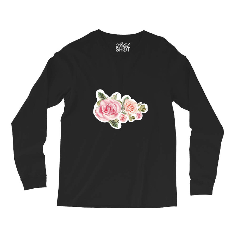 Roses Art Pattern Long Sleeve Shirts | Artistshot