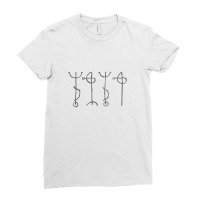 Draumstafir Icelandic Rune Symbol Design Ladies Fitted T-shirt | Artistshot