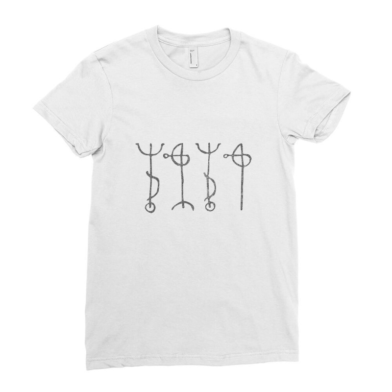 Draumstafir Icelandic Rune Symbol Design Ladies Fitted T-Shirt by harumayali | Artistshot