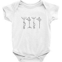 Draumstafir Icelandic Rune Symbol Design Baby Bodysuit | Artistshot