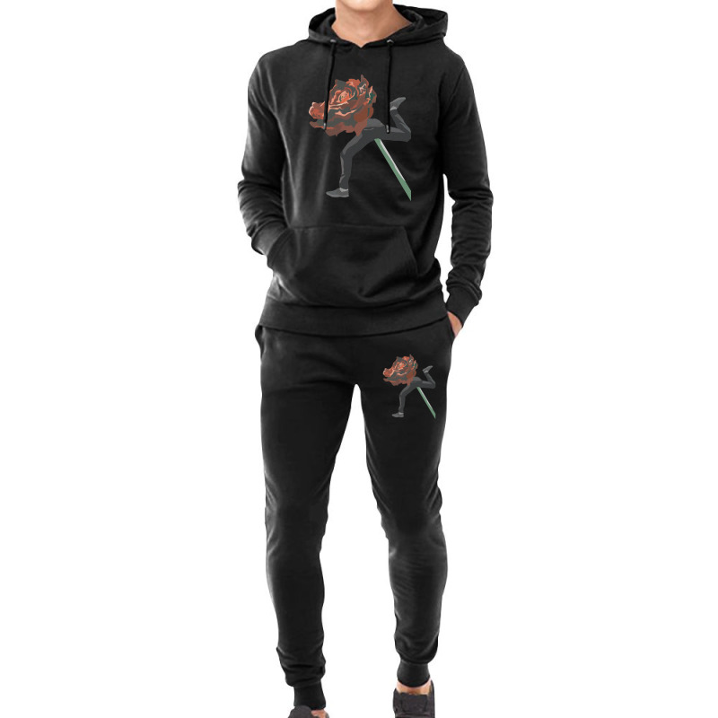 Running Rose Collage Surealism Art Hoodie & Jogger Set | Artistshot