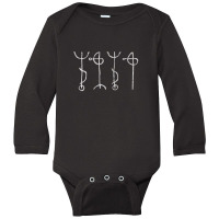 Draumstafir Icelandic Rune Symbol Design Long Sleeve Baby Bodysuit | Artistshot