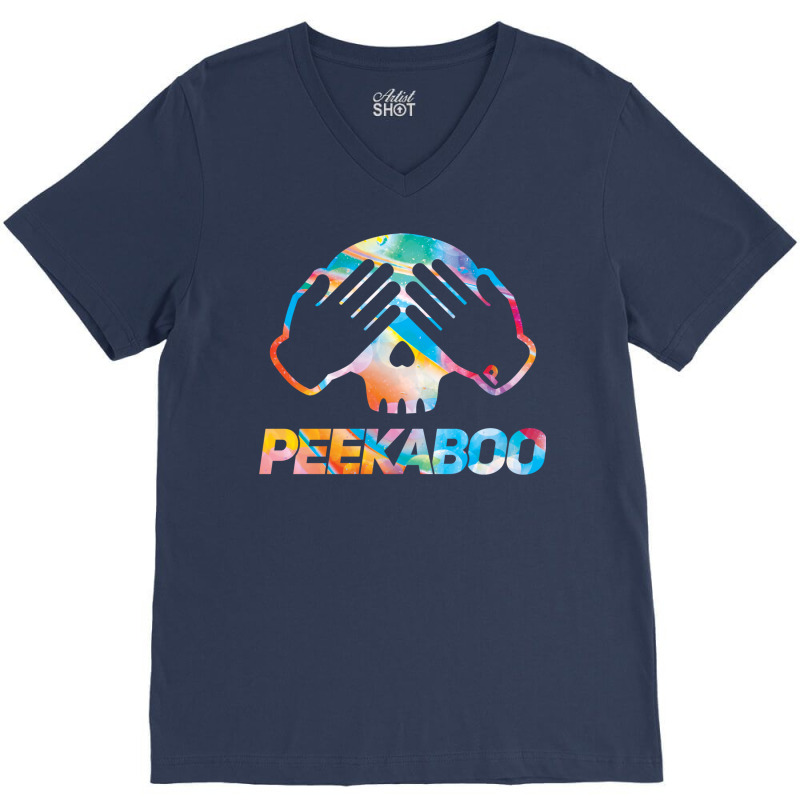 Peekaboo V-Neck Tee by eucafaiall | Artistshot