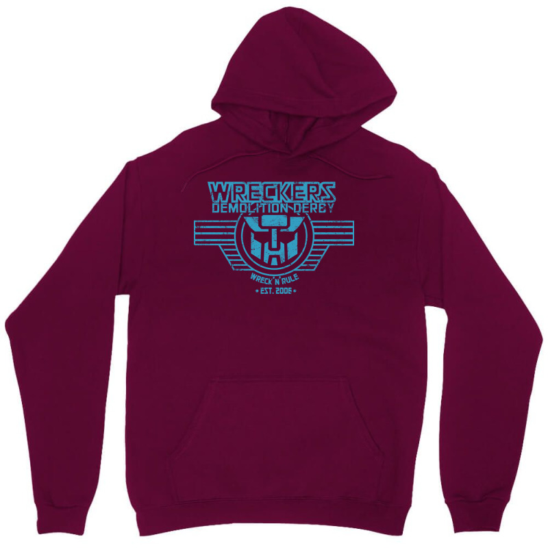 Wreck 'n' Rule   Blue Unisex Hoodie | Artistshot