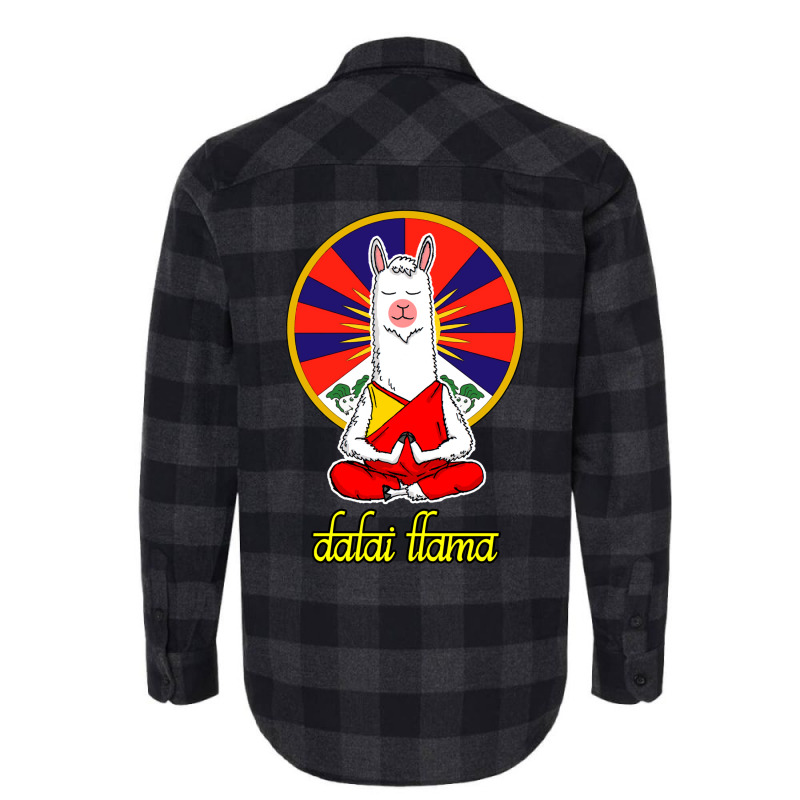 Dalai Llama Flannel Shirt by biswshedevank | Artistshot