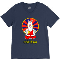 Dalai Llama V-neck Tee | Artistshot