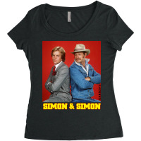 Simon And Simon Detectives Women's Triblend Scoop T-shirt | Artistshot