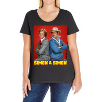 Simon And Simon Detectives Ladies Curvy T-shirt | Artistshot