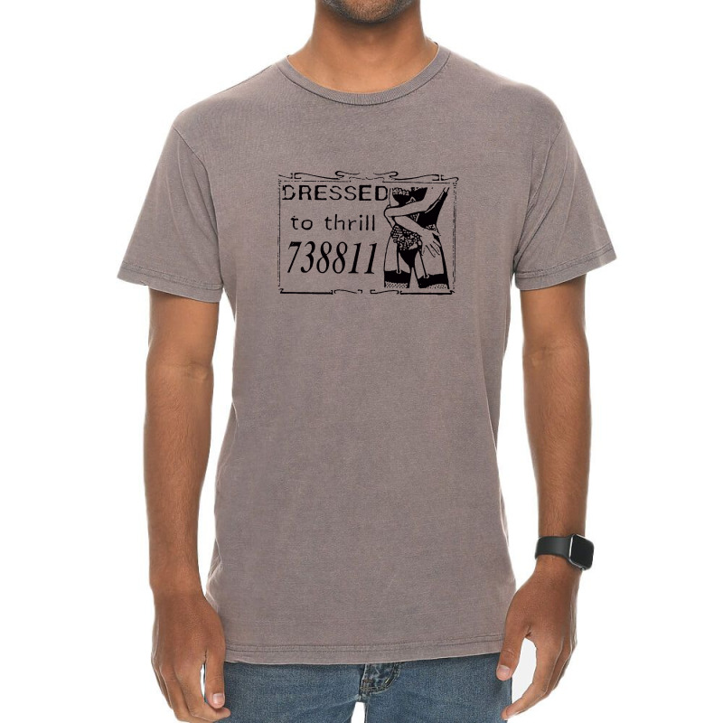 Dressed To Thrill Vintage Sexy Calling Card Vintage T-Shirt by harumayali | Artistshot