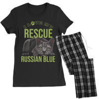 Animal Rescue Russian Blue Cat Rescue Cat For Resc Women's Pajamas Set | Artistshot