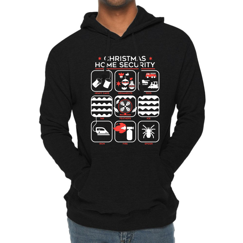 Christmas Home Security Lightweight Hoodie | Artistshot