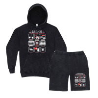 Christmas Home Security Vintage Hoodie And Short Set | Artistshot