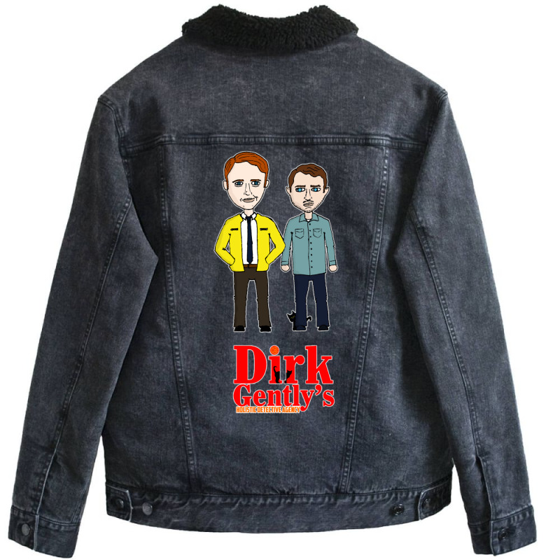 Dirk Gently's Holistic Detective Agency Unisex Sherpa-Lined Denim Jacket by biswshedevank | Artistshot