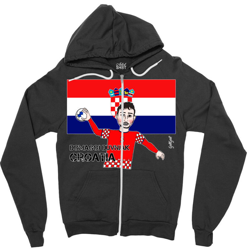 Domagoj Duvnjak Zipper Hoodie by biswshedevank | Artistshot