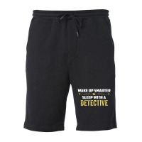 Wake Up Smarter Sleep With A Detective Fleece Short | Artistshot