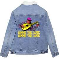 Gimme The Lute Unisex Sherpa-lined Denim Jacket | Artistshot