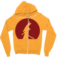 Samurai Jack Silhouette Zipper Hoodie | Artistshot