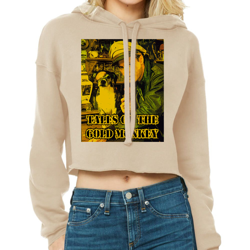 Tales Of The Gold Monkey 80s Cropped Hoodie | Artistshot