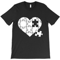 Jigsaw Puzzle Heart T-shirt | Artistshot