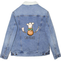 Is Potato Sweet Cute Shirt Sticker Unisex Sherpa-lined Denim Jacket | Artistshot