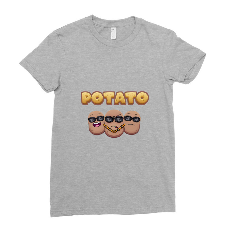 Is Potato Sweet Cute Shirt Sticker Ladies Fitted T-Shirt by ava_shirts | Artistshot