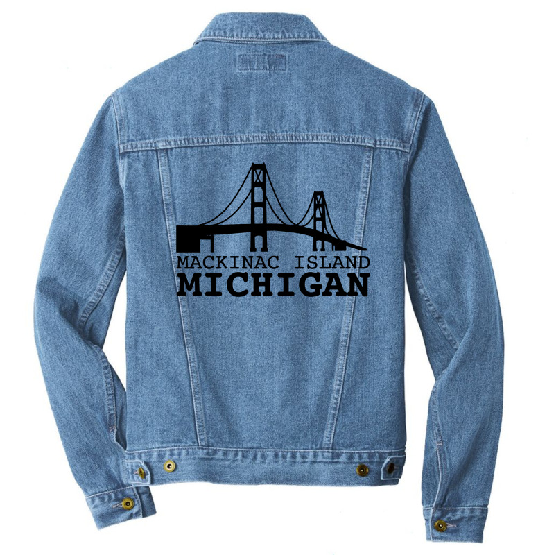 Mackinac Island Michigan Men Denim Jacket | Artistshot