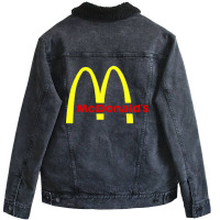 Mc'donald Unisex Sherpa-lined Denim Jacket | Artistshot