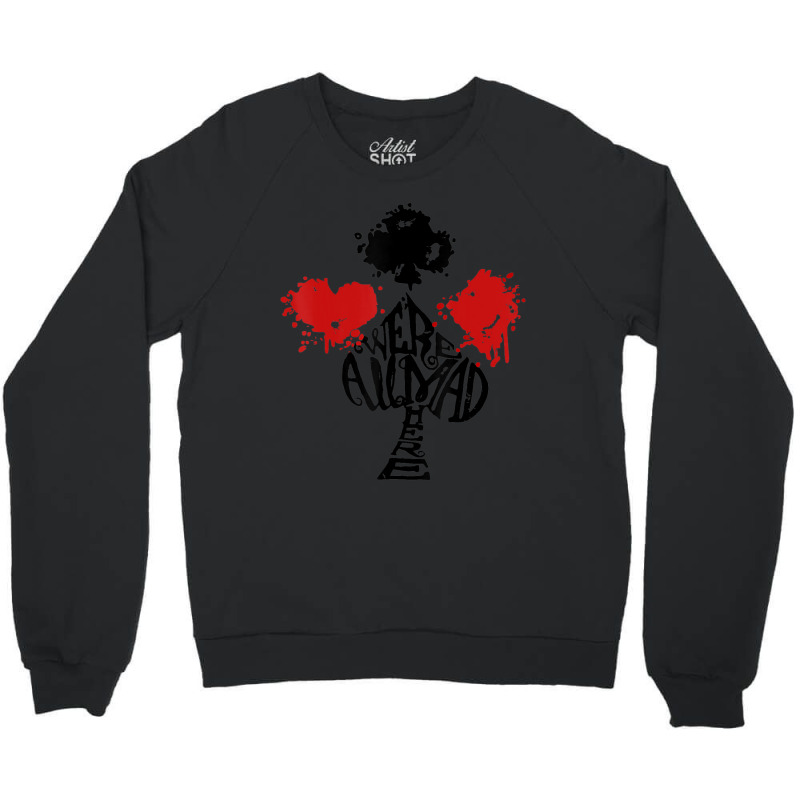 Alice In Wonderland Heart Club Diamond Spade Crewneck Sweatshirt | Artistshot