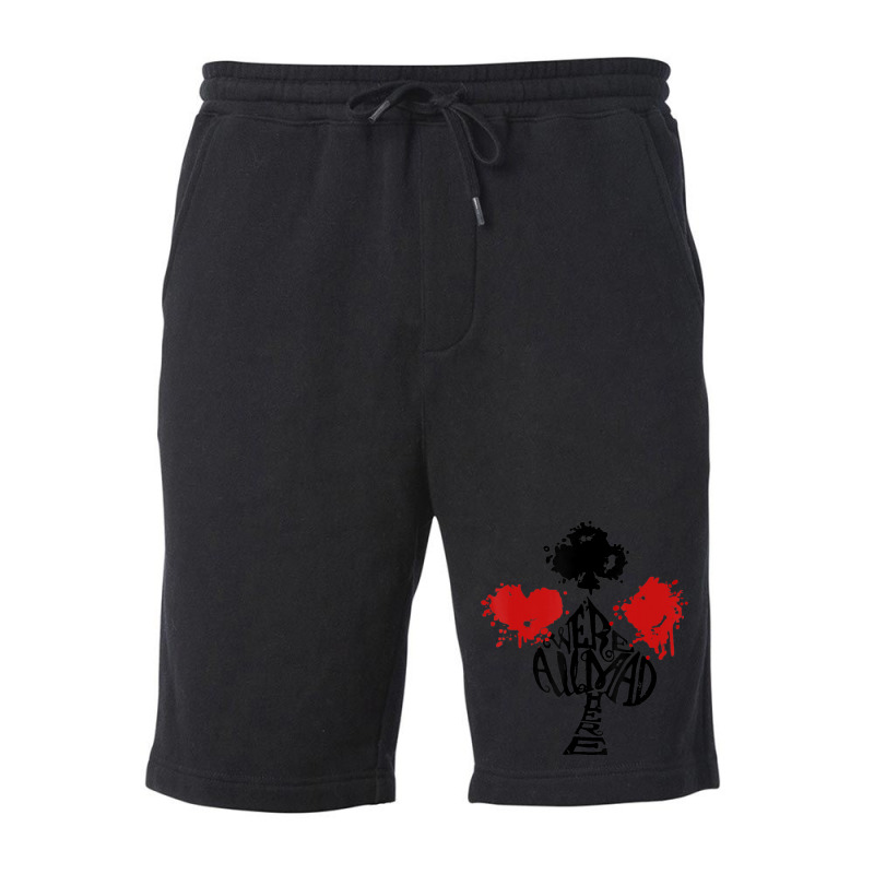 Alice In Wonderland Heart Club Diamond Spade Fleece Short | Artistshot