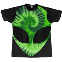 Alien Head Green Glow Party Rave Men And Women Graphic T-shirt | Artistshot