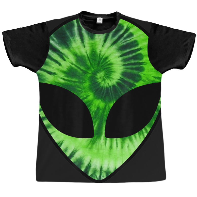 Alien Head Green Glow Party Rave Men And Women Graphic T-shirt | Artistshot