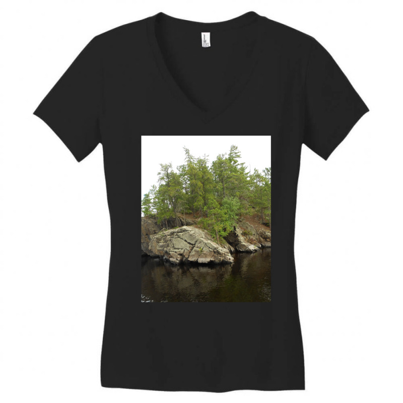 Rock Island Women's V-Neck T-Shirt by rukasamukik | Artistshot