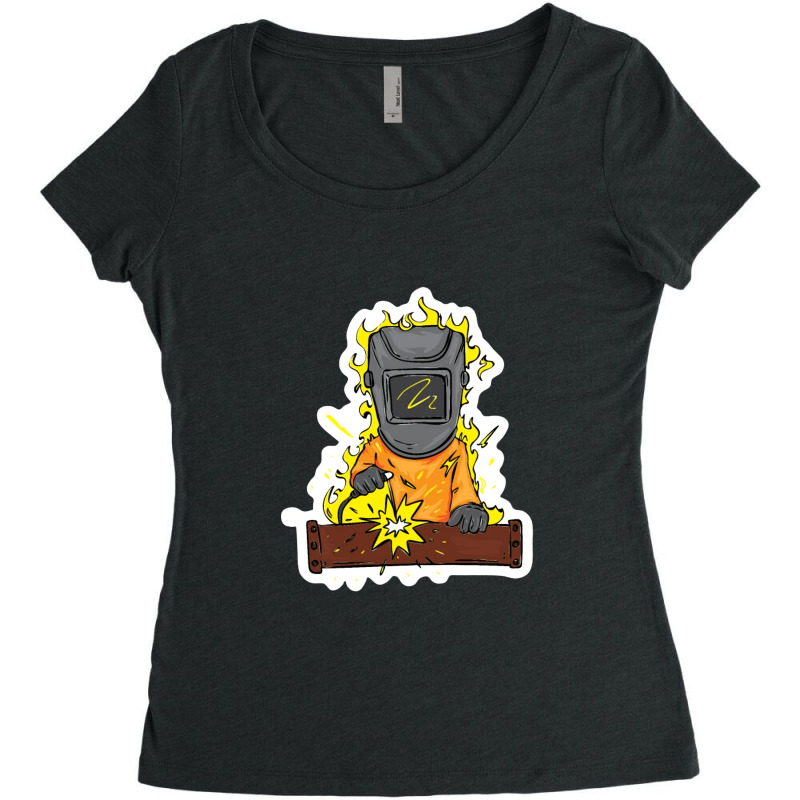 Weld Women's Triblend Scoop T-shirt by NAPHY-SHOP | Artistshot