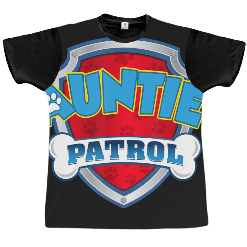 Auntie Patrol Dog Birthday Party Graphic T-shirt | Artistshot