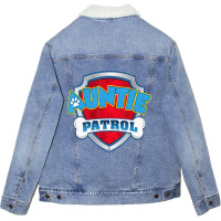 Auntie Patrol Dog Birthday Party Unisex Sherpa-lined Denim Jacket | Artistshot