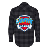 Auntie Patrol Dog Birthday Party Flannel Shirt | Artistshot