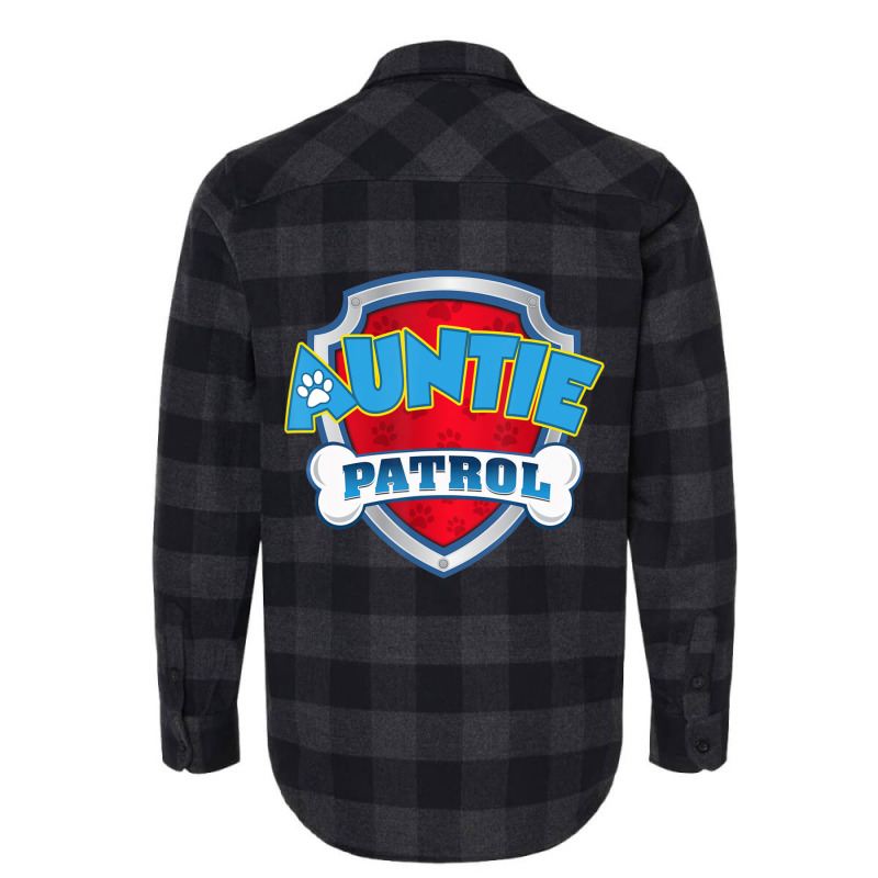 Auntie Patrol Dog Birthday Party Flannel Shirt | Artistshot