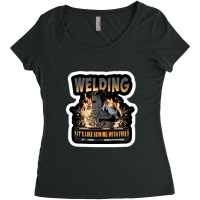 Welding Women's Triblend Scoop T-shirt | Artistshot